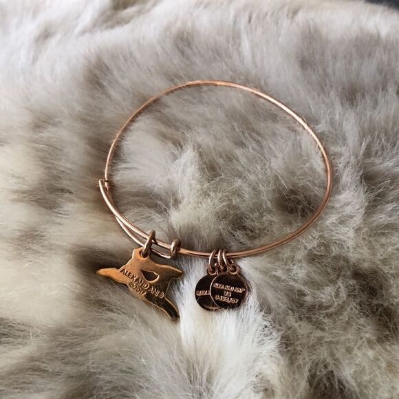 Alex and Ani ‘Oh Deer’ rose gold bracelet - Picture 2 of 3